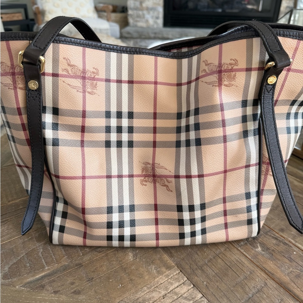 Burberry Haymarket Canterbury Tote